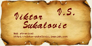 Viktor Šukalović vizit kartica